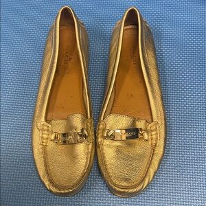 Coach Metallic Gold Women's Loafers
